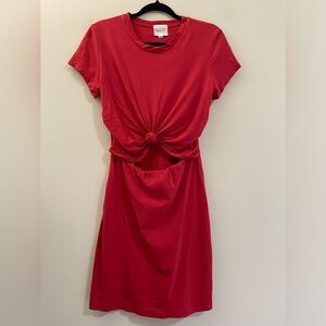 Silence & Noise Red Mini‎ Cutout Dress - M